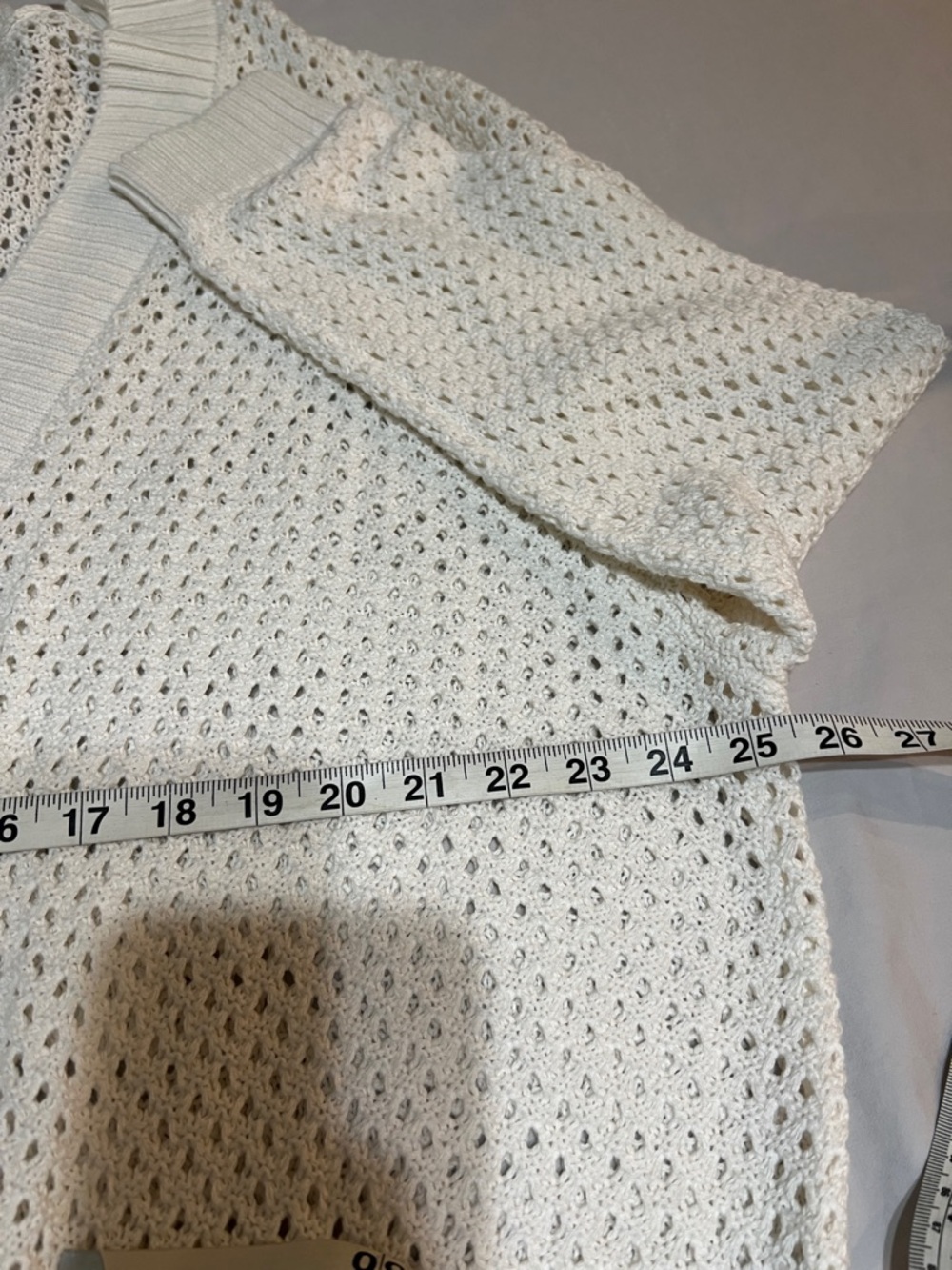 Torrid Whisper White Crochet Cotton Cardigan Sweater Size 2X Boho Coastal - Picture 8 of 10